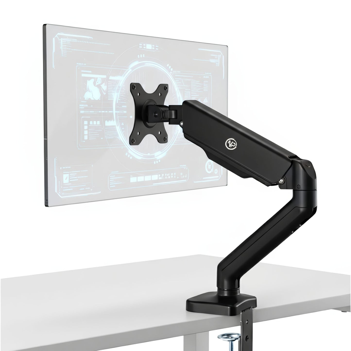 NPO STD46012B Airgrip 17"-32" Ergonomik 360° Amortisörlü VESA Tek Kol Monitör Tutucu