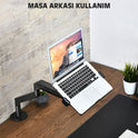 NPO STD7070GG 10"-27" VESA Monitör/Notebook Stand Tek Kol Koyu Gri