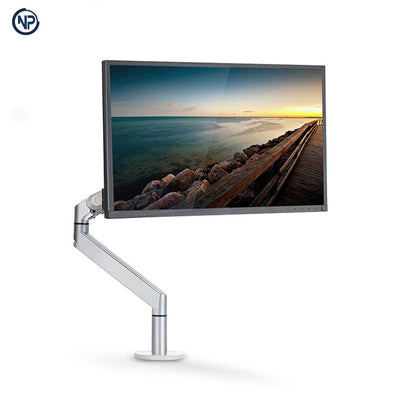 NPO STD7070GS 10"-27" VESA Monitör/Notebook Stand Tek Kol Gümüş Gri