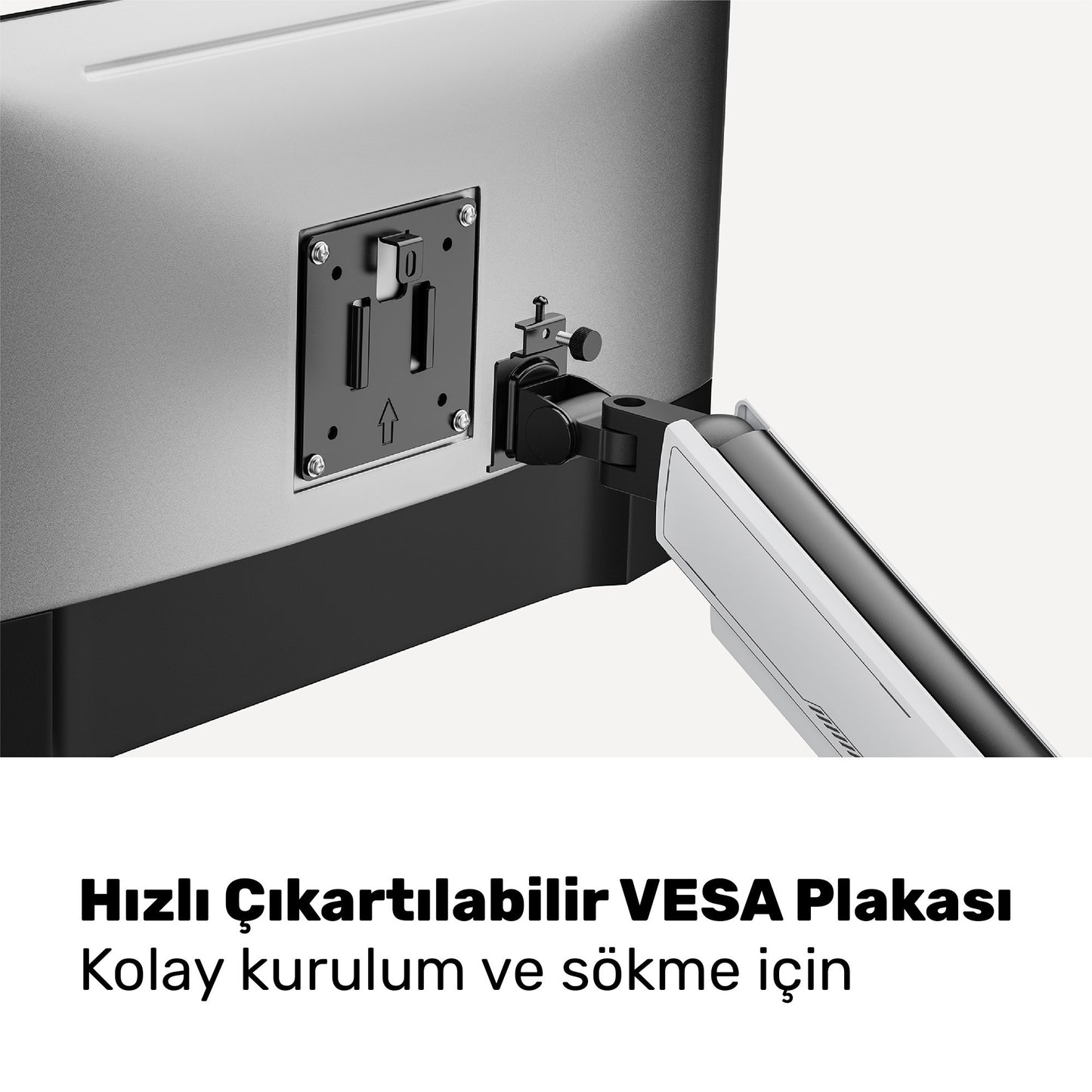 NPO STD93012LW Elysium  17"-45" Profesyonel Gaming RGB Amortisörlü VESA Tek Kol Monitör Tutucu