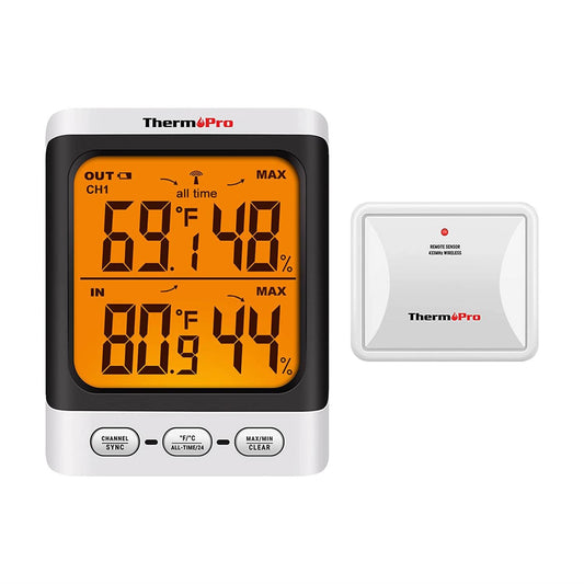 ThermoPro TP62 İç ve Dış Mekan (Sensörlü) Dijital Sıcaklık ve Nem Ölçer