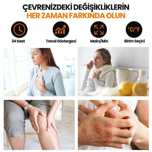 ThermoPro TP62 İç ve Dış Mekan (Sensörlü) Dijital Sıcaklık ve Nem Ölçer