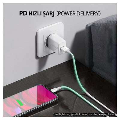 NPO UTL12 60W 1.2m TPE USB to Lightning Hızlı Şarj ve Data Kablosu (Apple şarj yedeği)