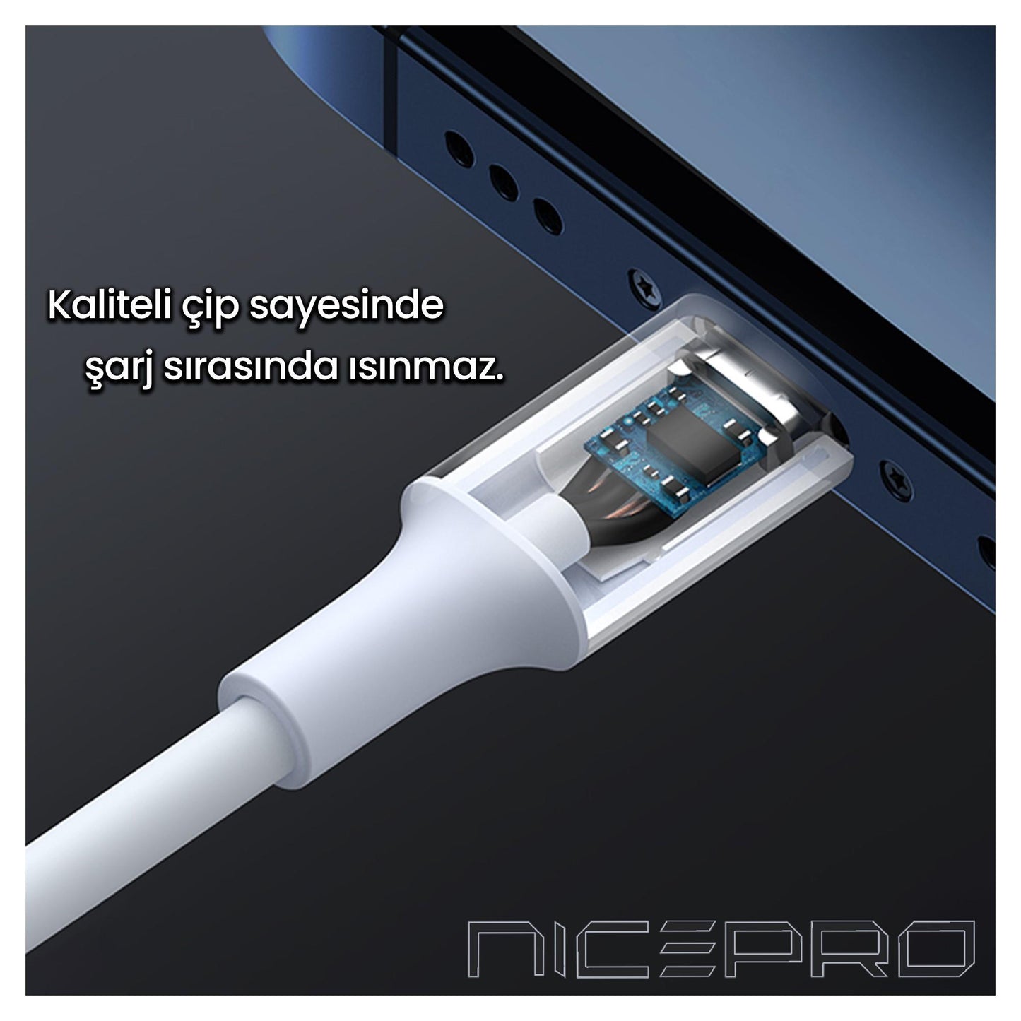 NPO UTL12 60W 1.2m TPE USB to Lightning Hızlı Şarj ve Data Kablosu