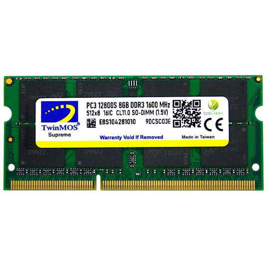 8 GB DDR3 1600MHZ TWINMOS 1.5 NB MDD38GB1600N