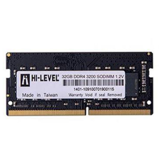 HI-LEVEL HLV-SOPC25600D4/32G 32GB (Tek Parça) DDR4 3200Mhz Notebook Bellek