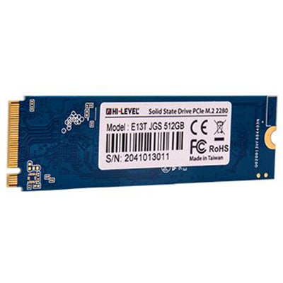 HI-LEVEL HLV-M2PCIeSSD2280/512G M.2 512GB (3300/3100MBs) PCIe + NVMe NVMe SSD Disk