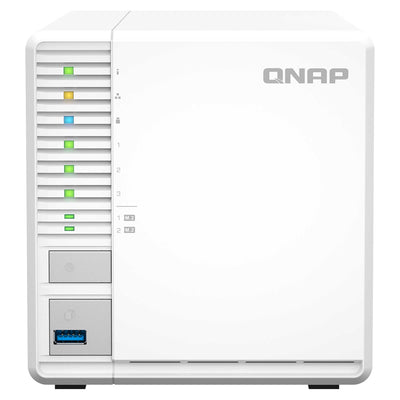 QNAP TS-364-8G 2xM.2 NVMe 3x3.5" SATA Desteği RAID(0) NAS Depolama Ünitesi