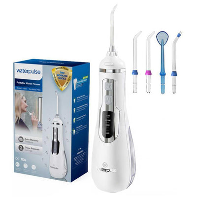 WaterPulse WP-V500-W Water Flosser Taşınabilir, Şarjlı, Masajlı, Diş Protez Bakım ve Ağız Duşu