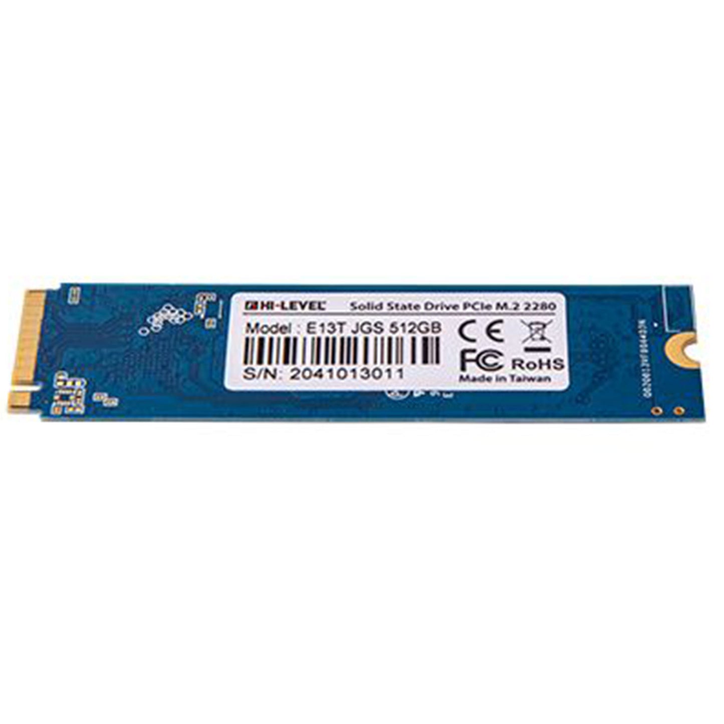 HI-LEVEL HLV-M2PCIeSSD2280/512G M.2 512GB (3300/3100MBs) PCIe + NVMe NVMe SSD Disk