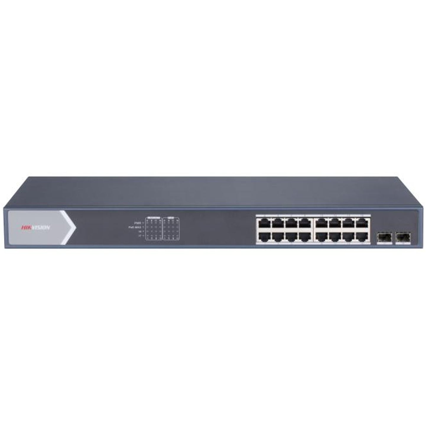 HIKVISION DS-3E0518P-E/M 18 Port 10/100/1000 Yönetilemez 2 SFP 16 PORT POE 125W Metal Kasa