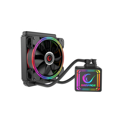 Rampage AQUA120-RGB S-RGB Intel/AMD Uyumlu Led Fanlı 120mm İşlemci Sıvı Soğutucu