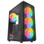 Rampage Helios Mesh 550W 80+ SiyahTemperli Cam 4x12cm Rainbow ATX Mid-T Gaming Oyuncu Kasası
