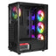Rampage Helios Mesh 550W 80+ SiyahTemperli Cam 4x12cm Rainbow ATX Mid-T Gaming Oyuncu Kasası