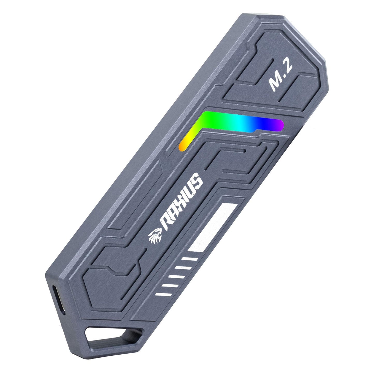 RaXius DK03 USB-A/Type-C Kablolu RGB 512GB 22x80 M.2 NVMe Taşınabilir Harici SSD Outlet