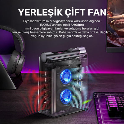 RaXius MP AM08 Pro R5 660M-66H Ryzen5 6600H  Mini PC