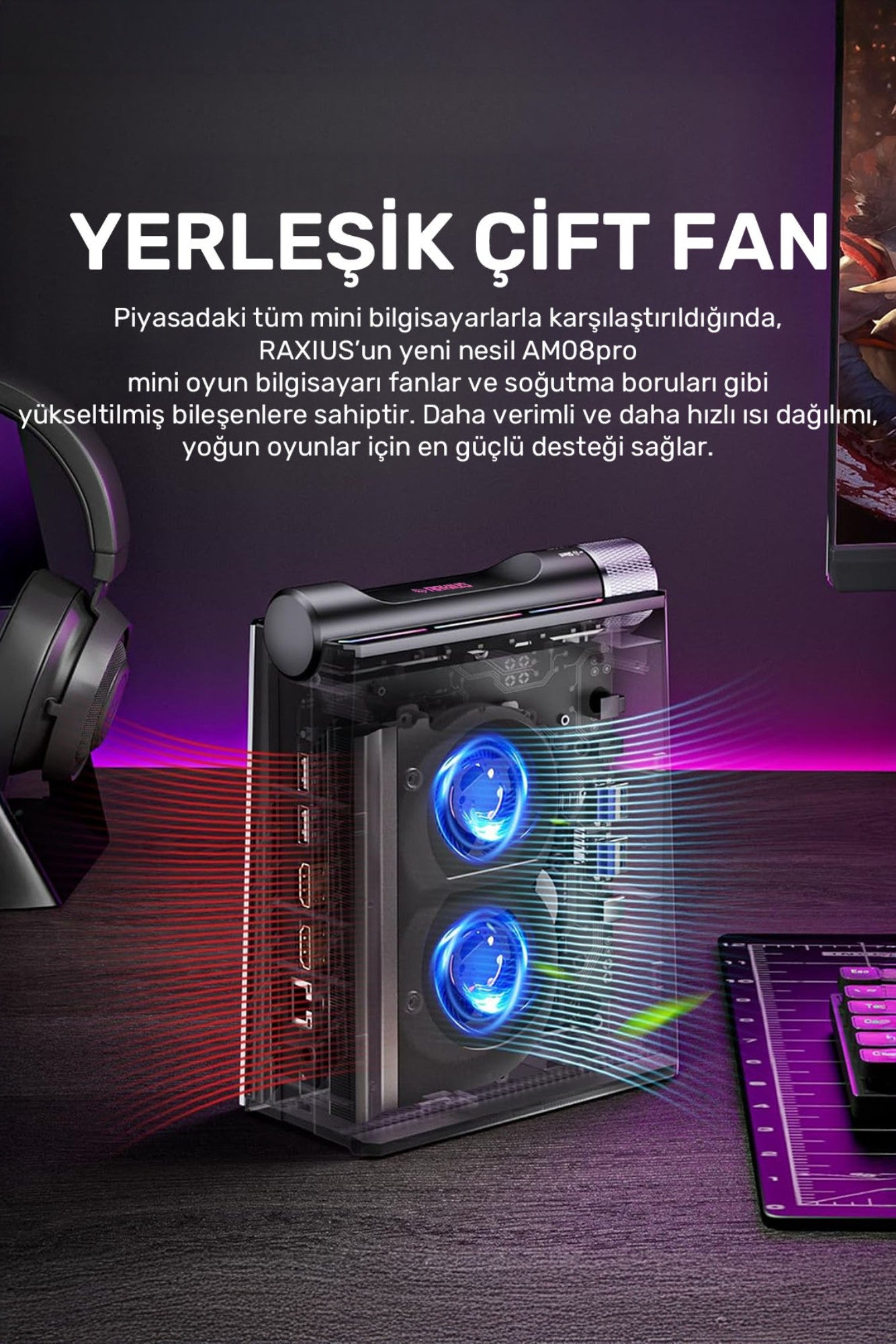 RaXius MP AM08 Pro R7 780M-845HS Ryzen7 8845HS Mini PC