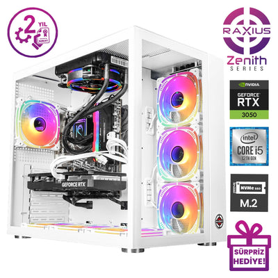 RaXius Zenith Z2 i5 30506G-124 i5-12400 RTX3050 6 GB Gaming Masaüstü Bilgisayar