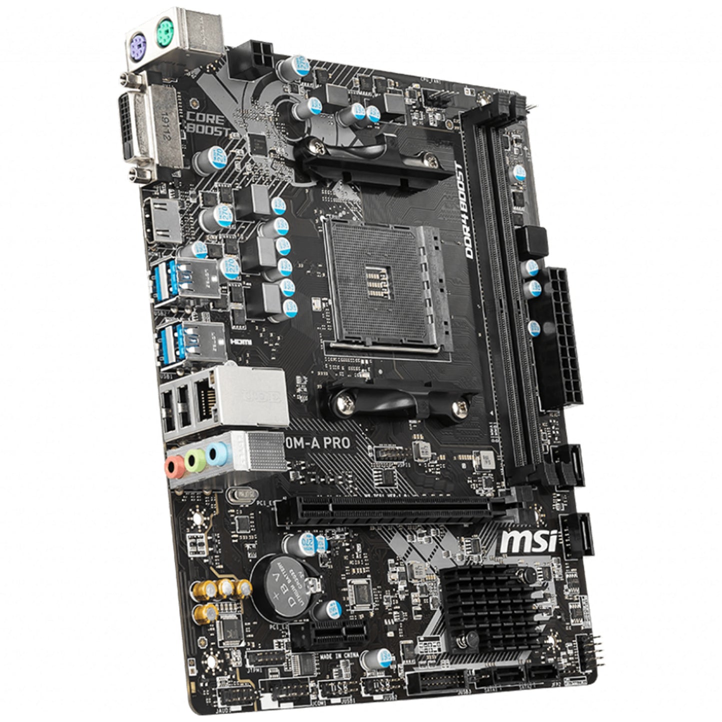 MSI A320M-A PRO DDR4 3200MHZ 1XHDMI 1XDVI USB 3.2 MATX AM4