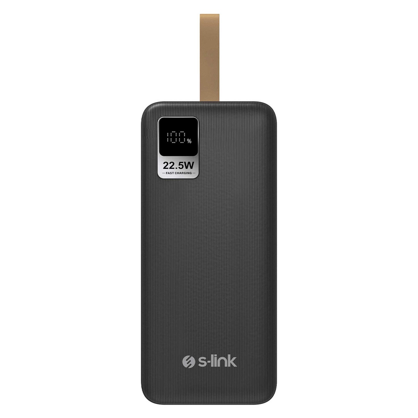 S-link G330 30000mAh QC3.0 PD20W LCD Şeffaf 18W Siyah Taşınabilir Powerbank