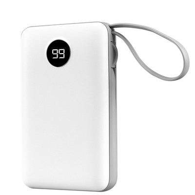 S-link P102 10000mAh LCD Şeffaf 10W Beyaz Taşınabilir Powerbank