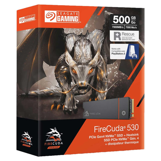 Seagate FireCuda 530 ZP500GM3A023 500GB 7000/3000MB/s Soğutuculu Gen4x4 22x80 M.2 NVMe SSD