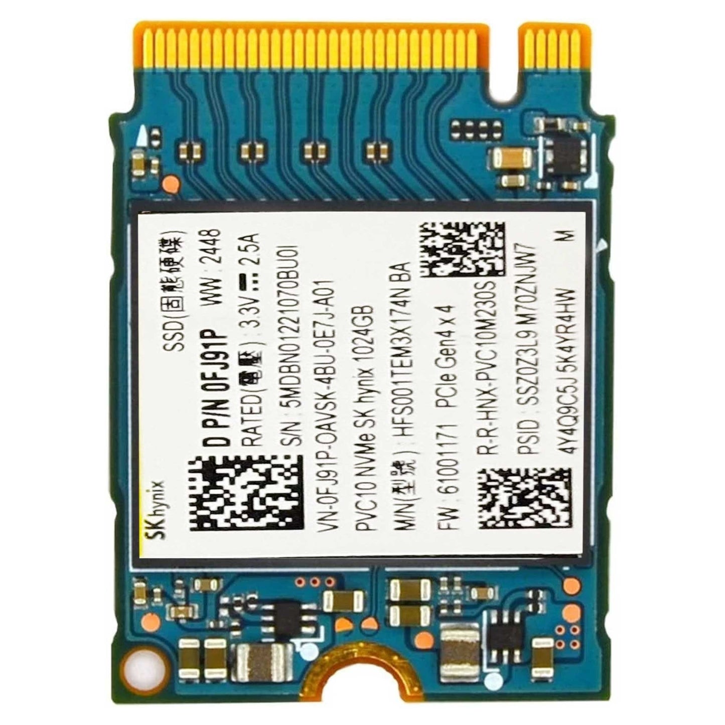 SK Hynix PVC10 1TB 6000/4500 MB/sn 22x30 Gen3x4 M.2 NVMe SSD