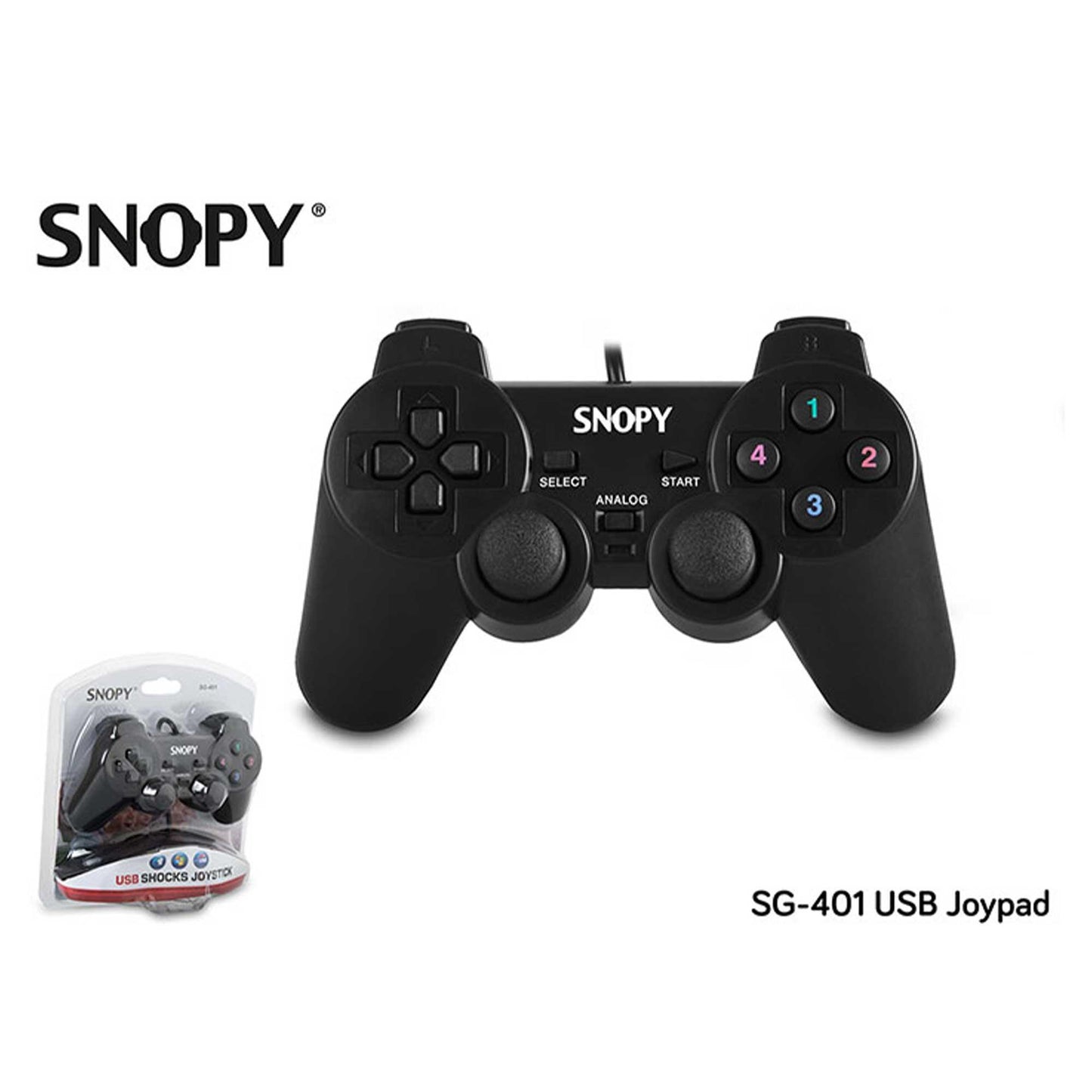 Snopy SG-401 USB/PC/PS3 1.8M Titreşimli Gamepad Kablolu Oyun Kolu
