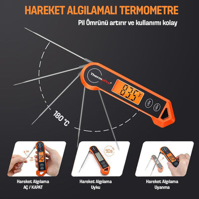 ThermoPro TP19H Su Geçirmez Katlanabilir Gıda Termometresi