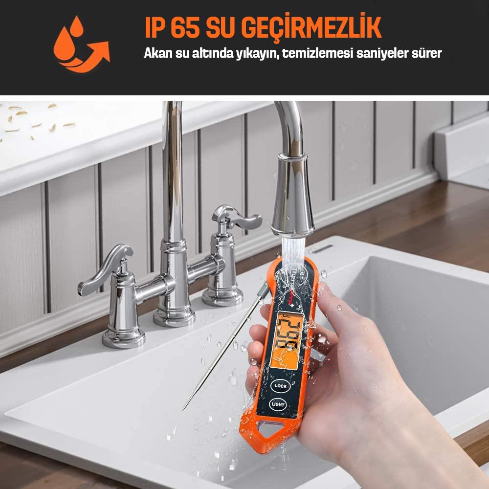 ThermoPro TP19H Su Geçirmez Katlanabilir Gıda Termometresi