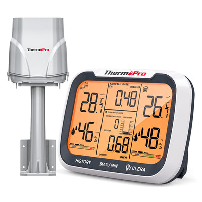ThermoPro TP270 Termometre İç/Dış Mekan Profesyonel Dijital Sıcaklık ve Nem Ölçer