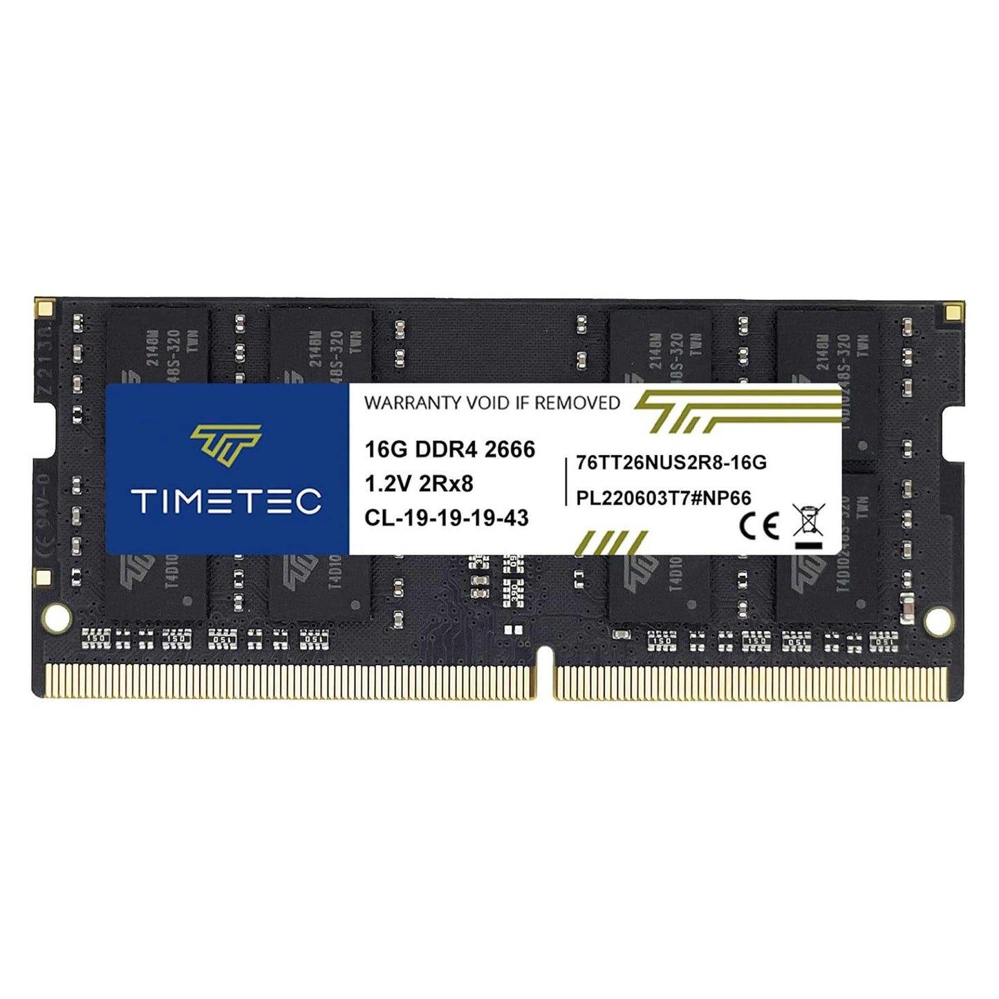 Timetec 76TT26NUS2R8-16G DDR4 2666MHZ 16GB Notebook Ram