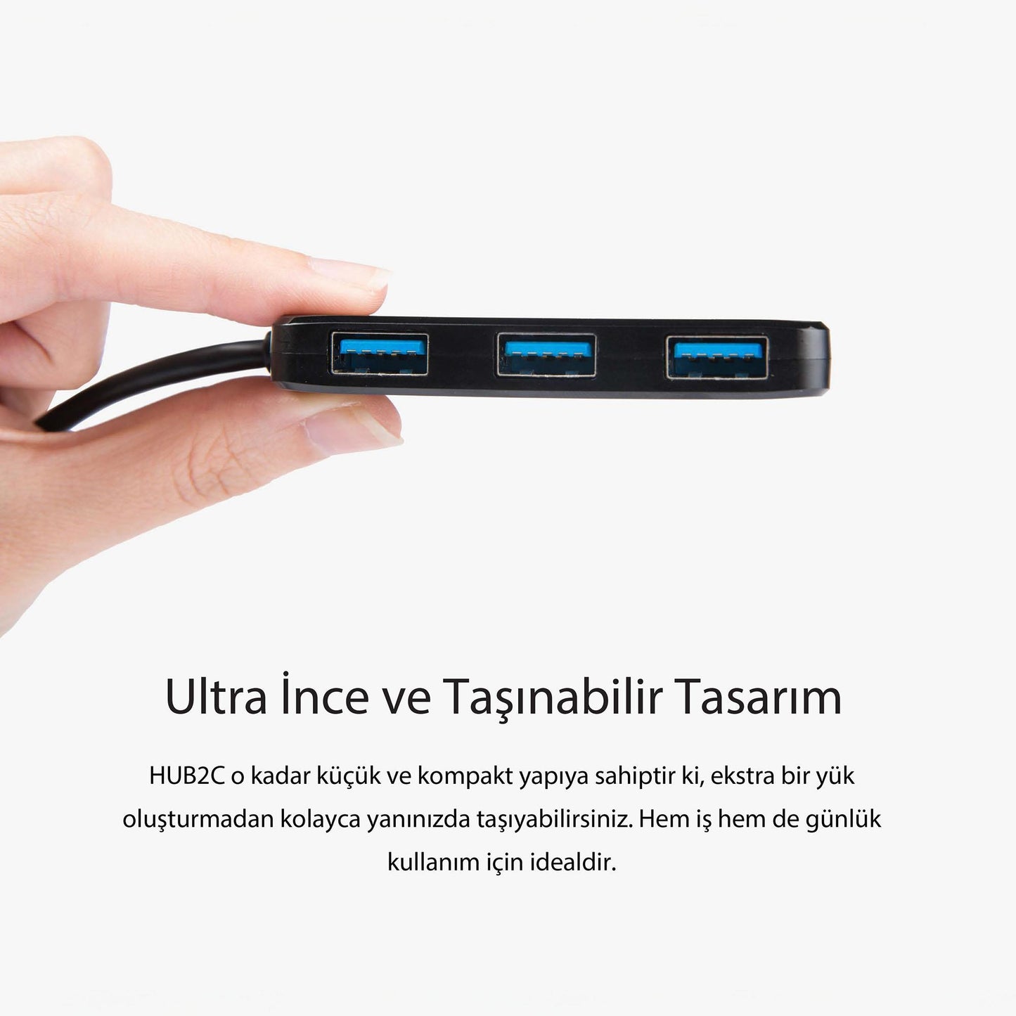 Transcend TS-HUB2C – USB-C Cihazlarınız İçin 4 Portlu USB 3.1 HUB