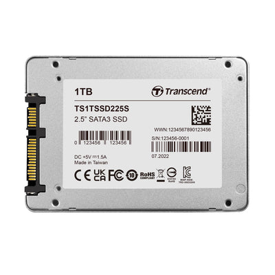 Transcend TS1TSSD225S 1TB, 2.5 SSD, SATA3, 3D TLC