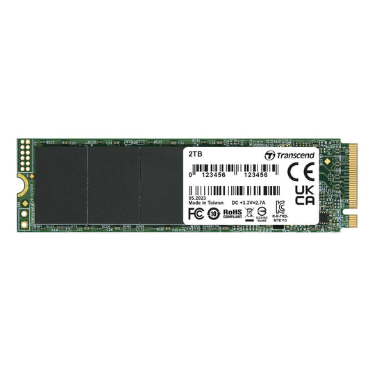 Transcend TS2TMTE115S 2TB, M.2 2280,PCIe Gen3x4,NVMe, TLC, DRAM-less