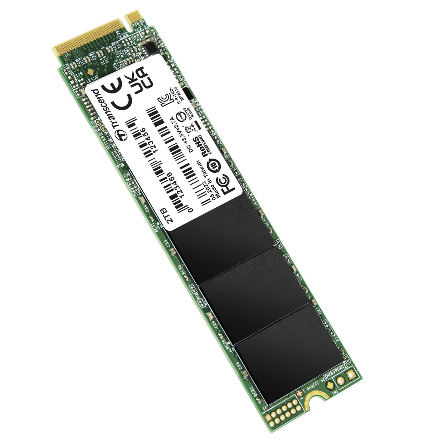 Transcend TS2TMTE115S 2TB, M.2 2280,PCIe Gen3x4,NVMe, TLC, DRAM-less