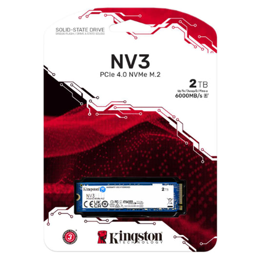 KINGSTON SNV3S/2000G NV3 M.2 2TB (6000-5000MB/s) PCIe + NVMe SSD Disk (22x80MM)