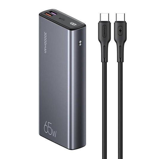 Usams 30.000 Mah 65W Çıkış Gücü Çift QC 3.0+ PD Hızlı Şarj Edilebilen Powerbank CD165