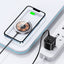 Usams US-CD183 15W TypeC Magsafe, IPhone Manyetik Şeffaf Görünümlü Kablosuz Şarj Cihazı
