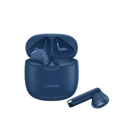 Usams USAMS-IA04 IOS/Android Uyumlu BT5.0 TWS Bluetooth Kulaklık-Mavi