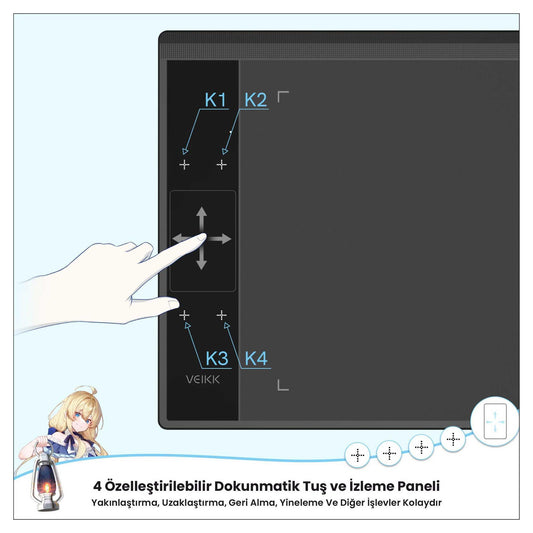 Veikk A30 10x6" Grafik Tablet