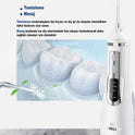 WaterPulse WP-V500-W Water Flosser Taşınabilir, Şarjlı, Masajlı, Diş Protez Bakım ve Ağız Duşu