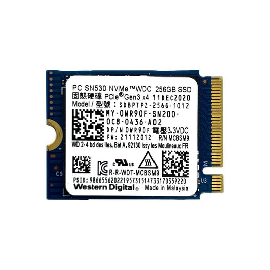 WD SN530 SDBPTPZ 256G 1012 256GB 22x30 M.2 NVME SSD