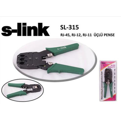 S-LINK SL-315 RJ 11+RJ 12+RJ 45 Sıkma Pensesi